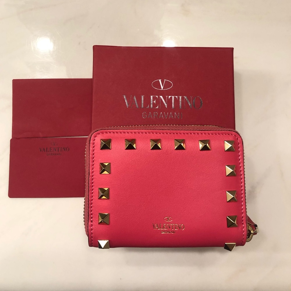 Valentino Zipper Card Coin Wallet
